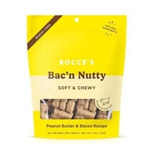 Bocce's Bakery Bac'n Nutty Soft & Chewy Dog Treats 6 oz.