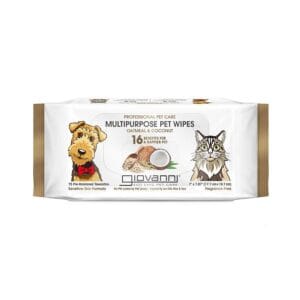Giovanni Oatmeal & Coconut Professional Pet Care Multipurpose Wipes 75 count